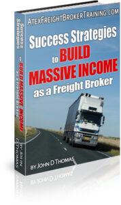 Freight broker success strategies book cover.